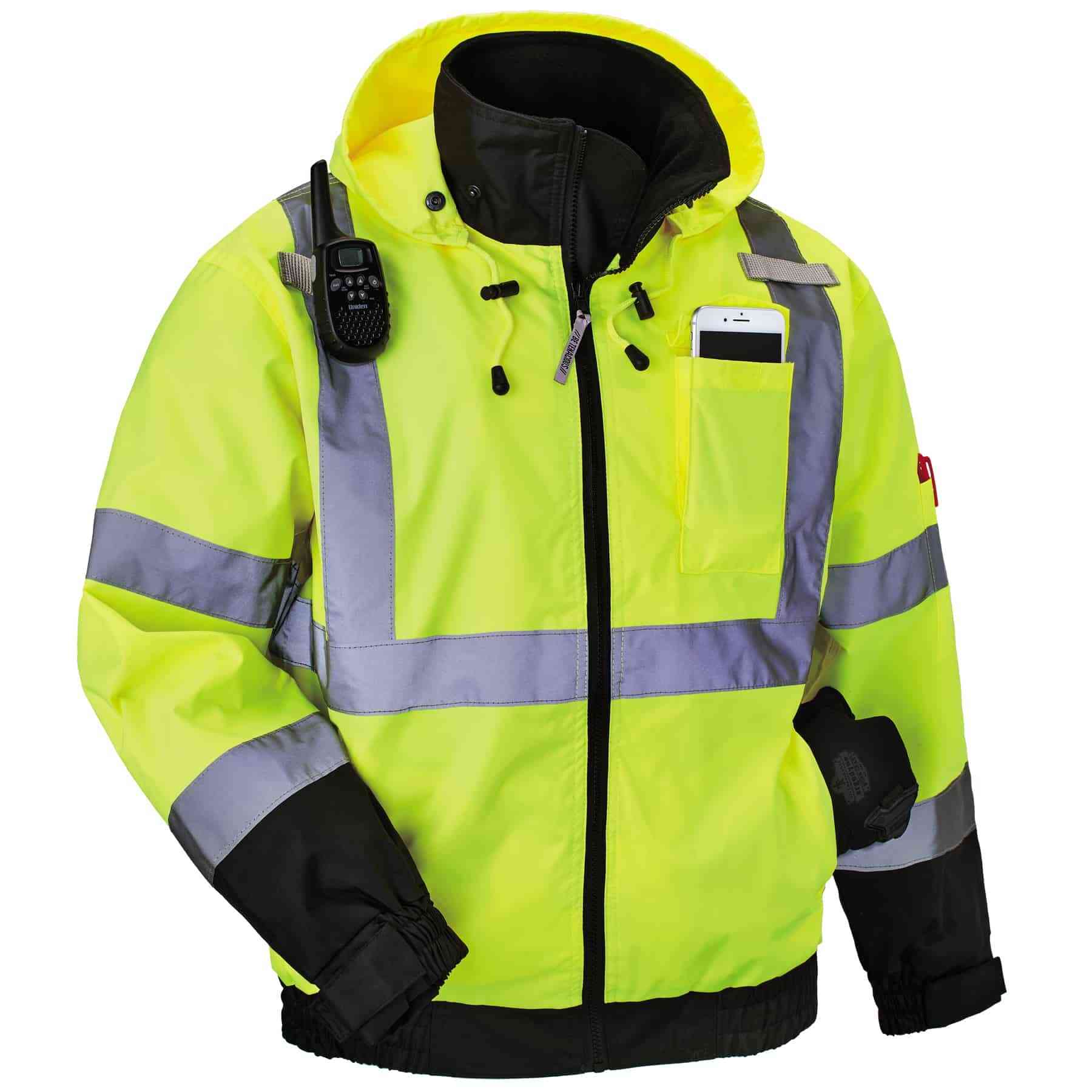 Type R Class 3 Hi-Vis Fleece Lined Bomber Jacket