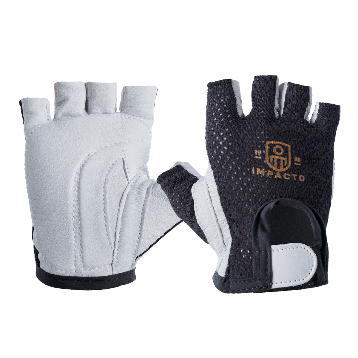 IMPACTO 410-30MRH GLOVE IMPACT PEARL/MESH 1/2 FINGERR