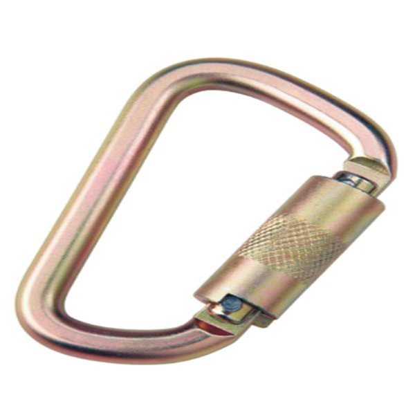 STEEL CARABINER,3600 LBSELF CLOSING/LOCKING GA,