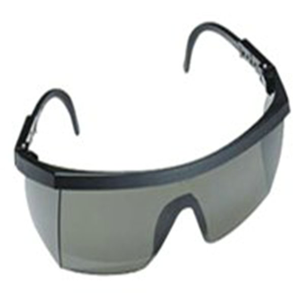 SAFETY GLASSES,NASSAU,BLACK FRAME,GRAY LENS