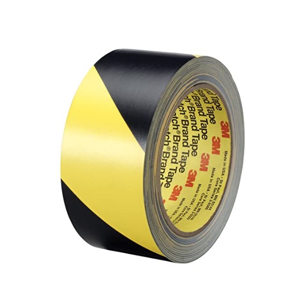 TAPE SAFETY STRIPE BLACK/YELLOW 2" X 36 YARDS