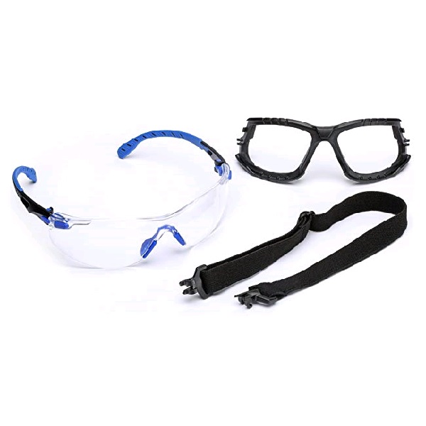 GLASSES SOLUS BLUE/BLACKW/FOAM AF CLEAR LENS