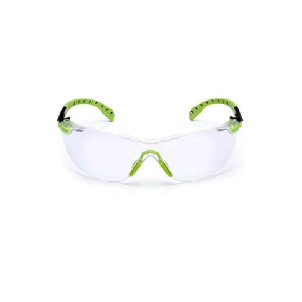 GLASSES GREEN/BLACK W/CLEAR SCOTCHGARD AF LENS