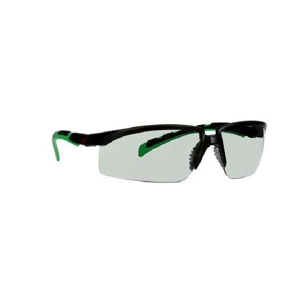 GLASSES SOLUS BLACK GREEN TEMPLE IR1.7 GREY