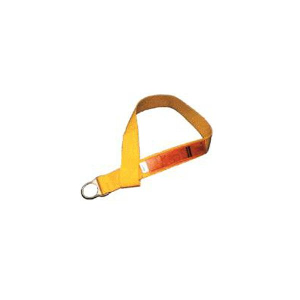 Anchorage Connector Strap, Yellow Nylon, Single D-ring,  5'