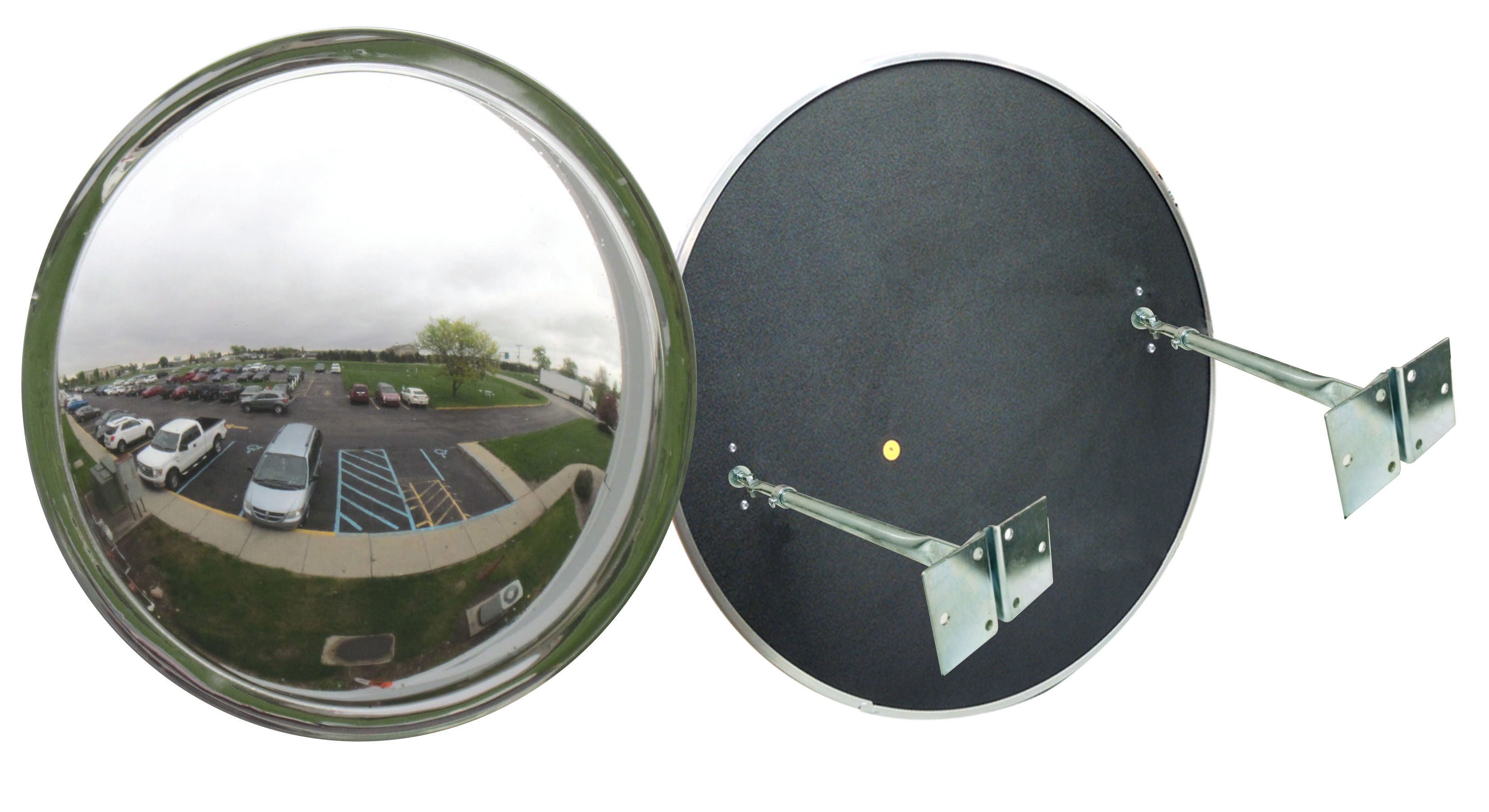 MIRROR OUTDOOR 42" DOME VEX WIDE VIEW PLAST BACK/2 Telescope Bkts.