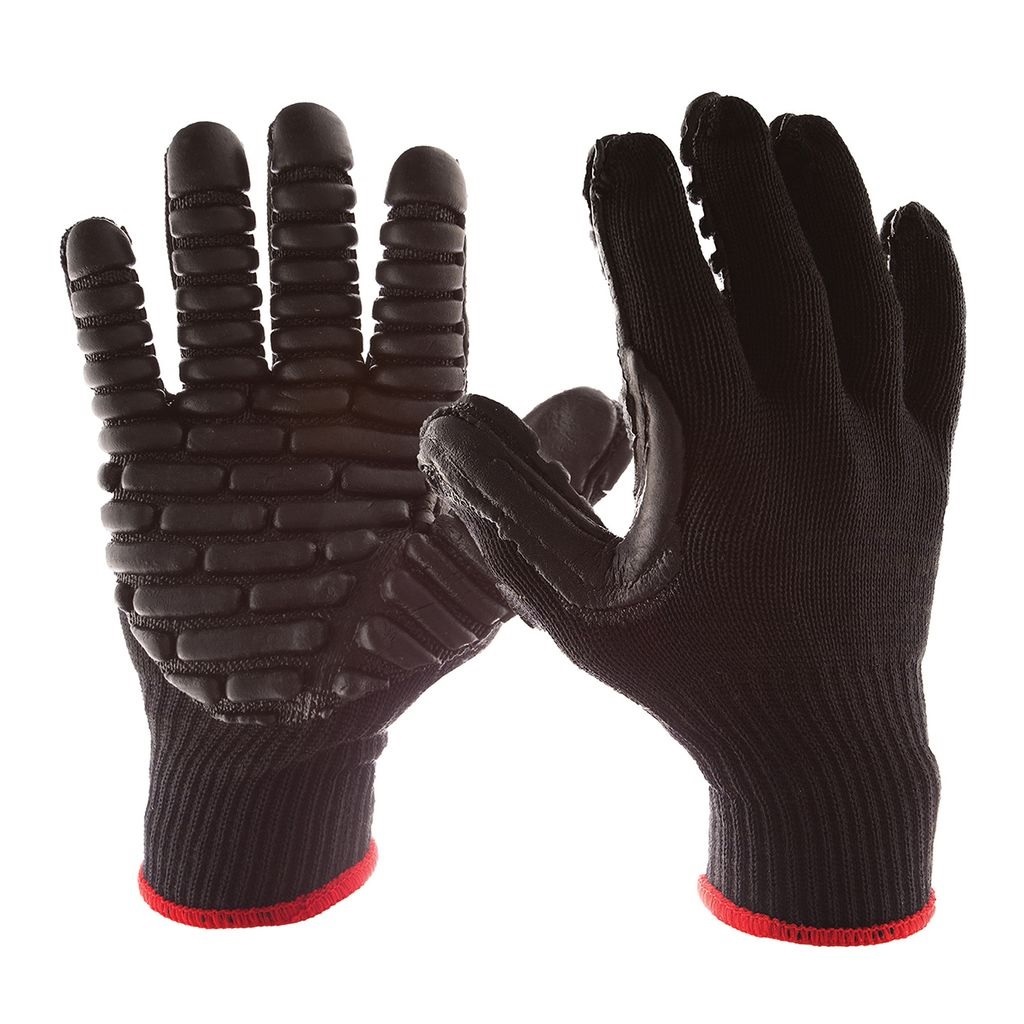 BLACKMAXX ISO L GLOVE ANTIVIBRATION BLUE CUFF MEETS ISO10819