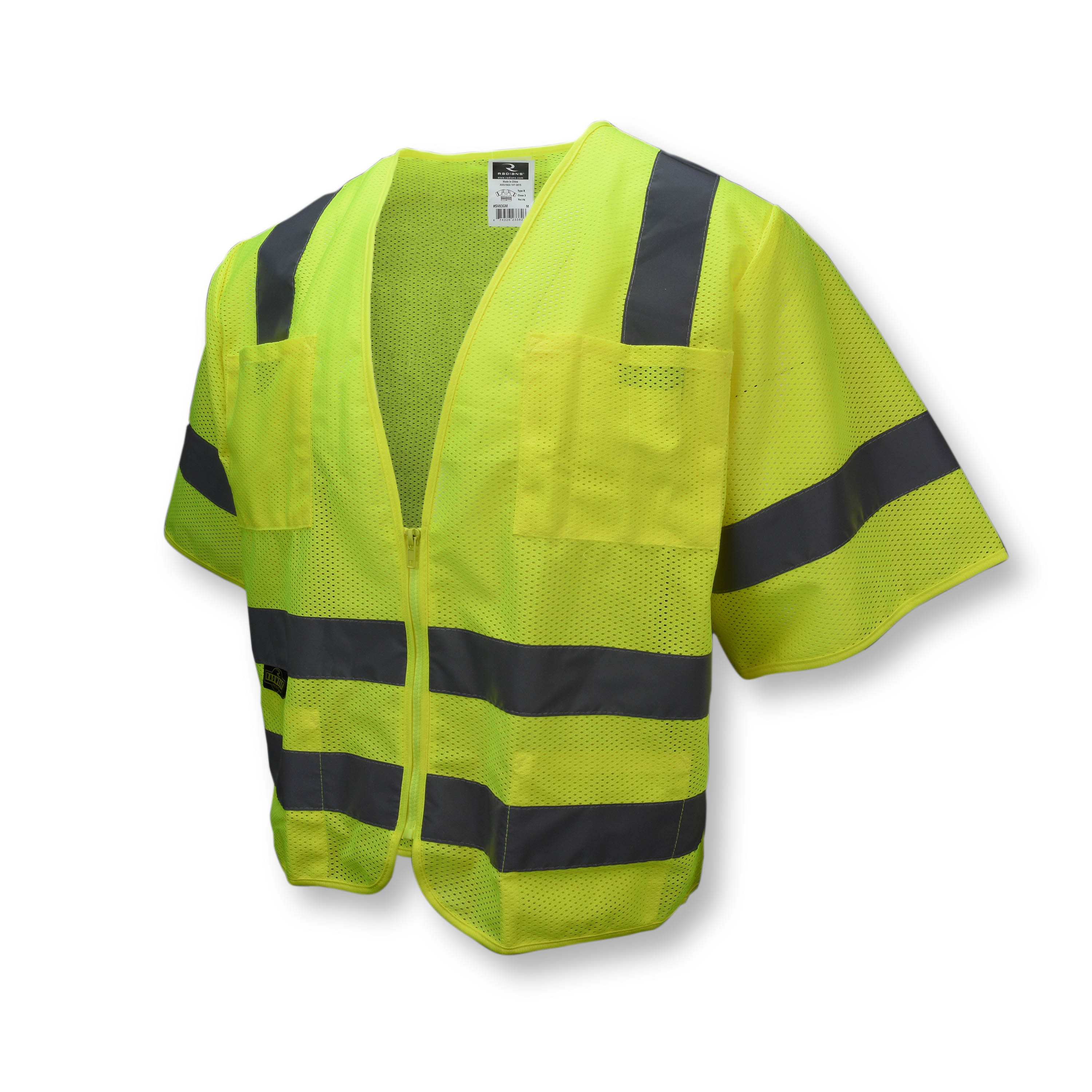 SV83 Standard Type R Class 3 Mesh Safety Vest - Green - Size 2X