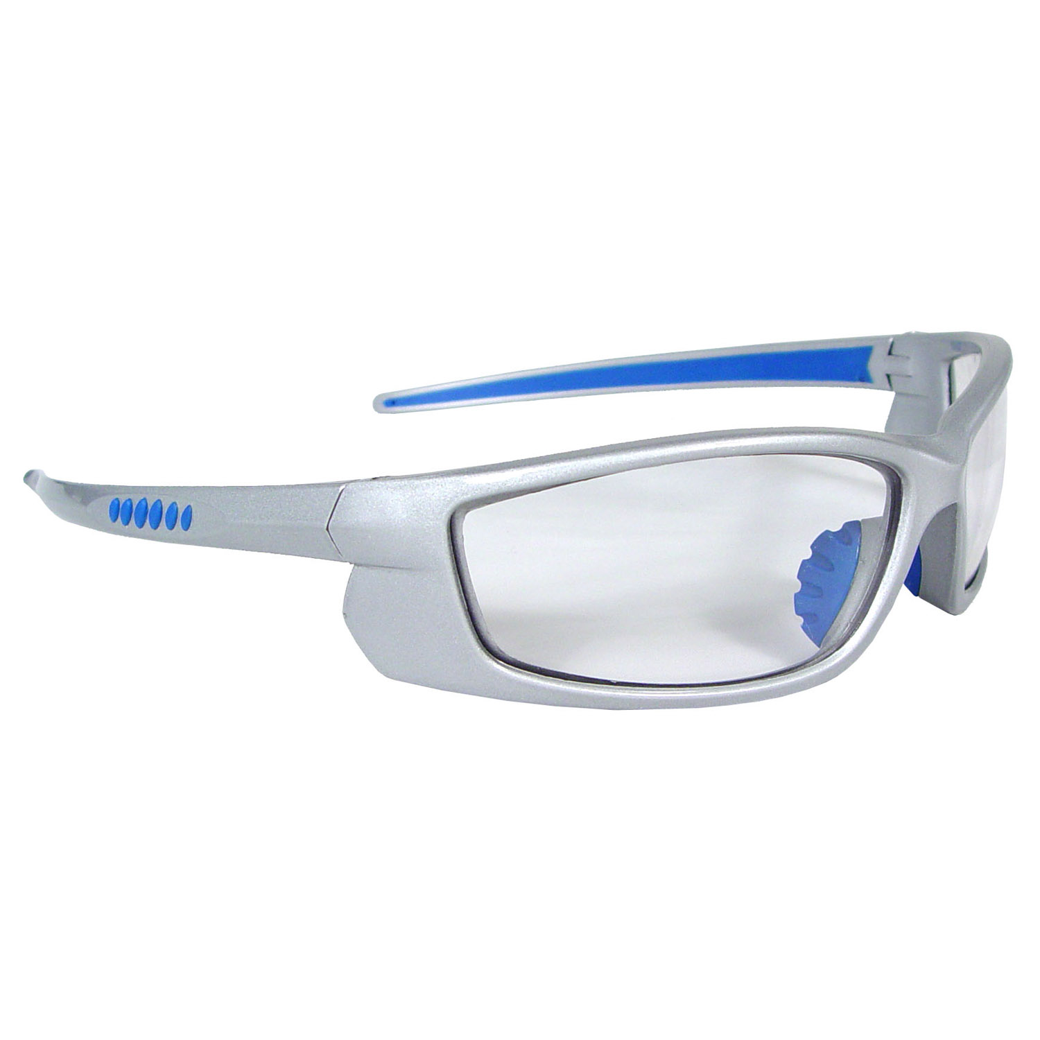 Voltage™ Safety Eyewear - Silver Frame - Clear Lens